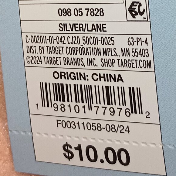 NEW Cat & Jack™ Silver Kids' Lane Sequin Scuff Slippers - Picture 12 of 12